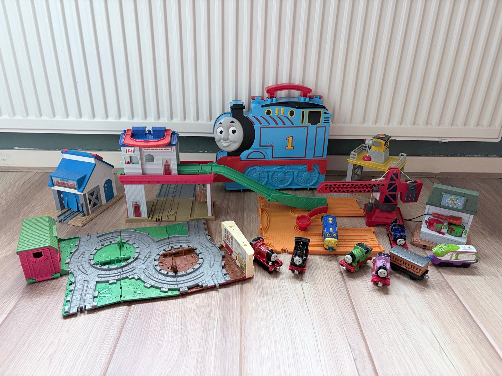 Grote Thomas de Trein speelset met veel accessoires, Ophalen, Gebruikt