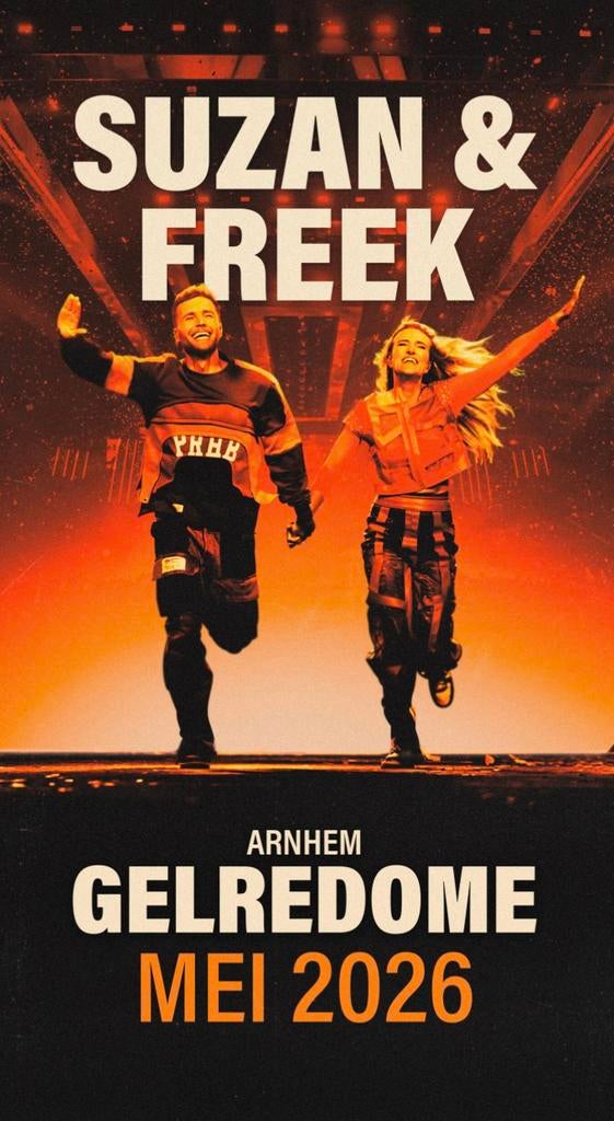 Suzan en Freek 2x zitplaatsen zilver 16 mei 2026, Tickets en Kaartjes, Twee personen