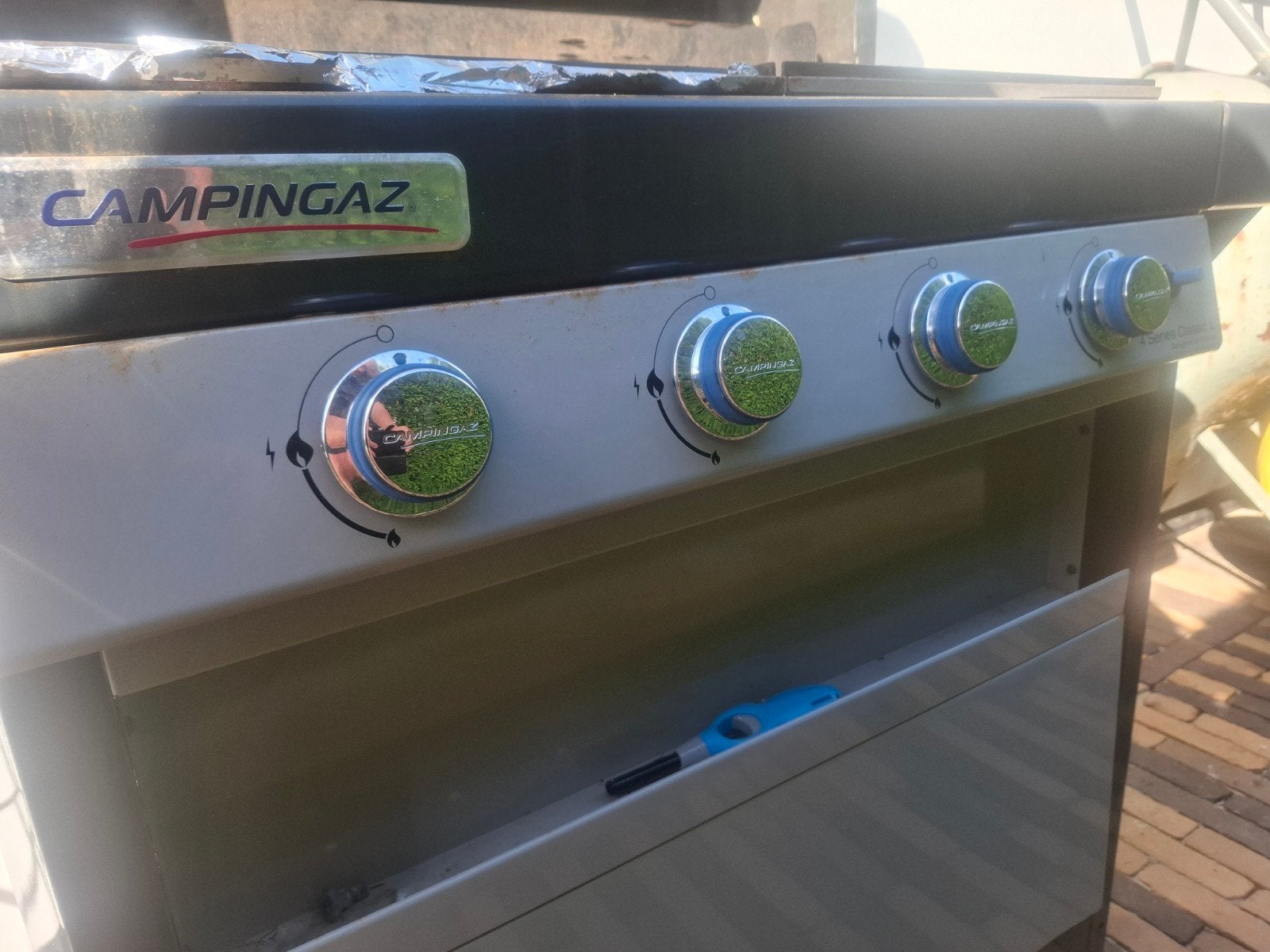 Campingaz gasbarbecue inclusief afdekhoes, Ophalen, Gebruikt, Campingaz