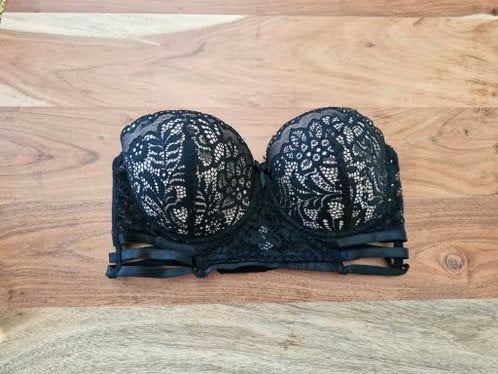 Zwarte kanten bh Maat 80c h, Zeeman, Zwart, Onbekend, Ophalen of Verzenden