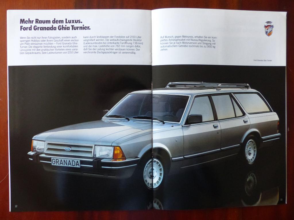 Ford Granada Ghia brochure set 1982  uniek, Verzenden, Zo goed als nieuw, Ford
