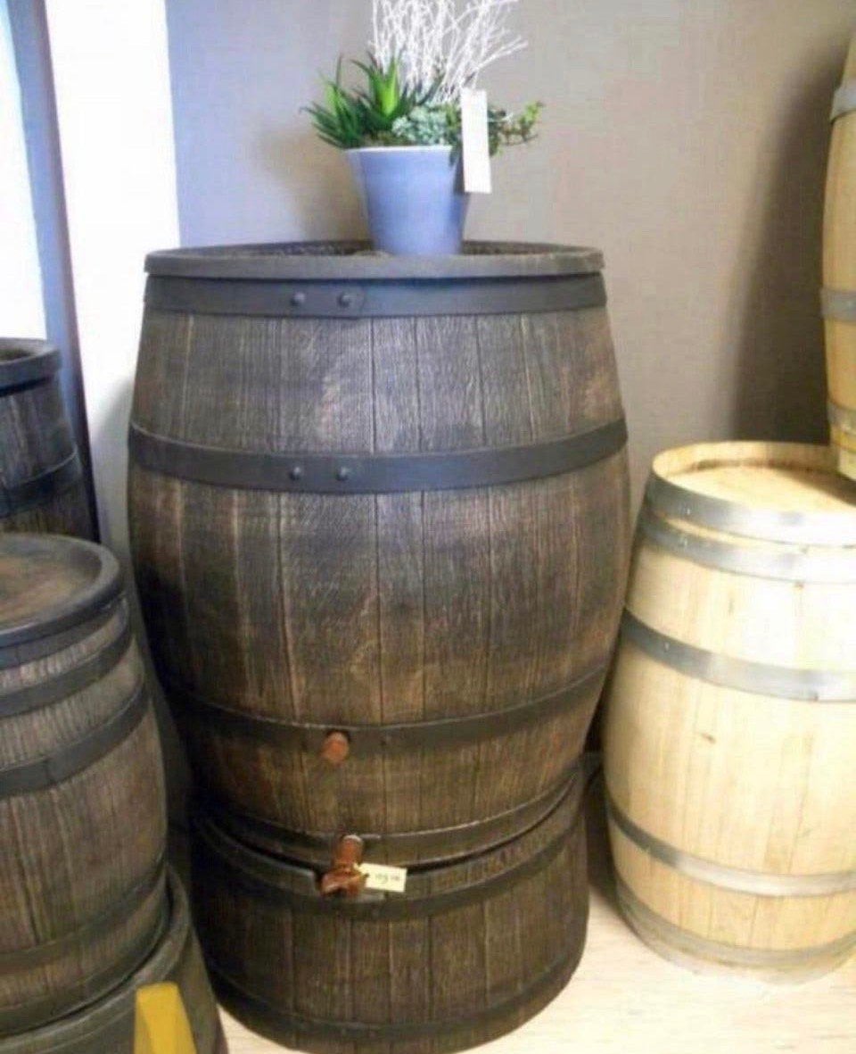 Kunststof regenton met ondervoet en kraan en los deksel, Ophalen, Nn, 150 liter of meer, Nieuw