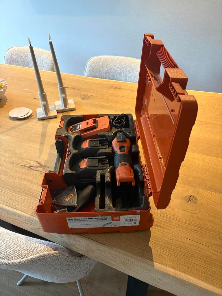 Fein starlock plus, dubbele accuMultimaster AMM 500 Plus Top, Ophalen of Verzenden, Zo goed als nieuw