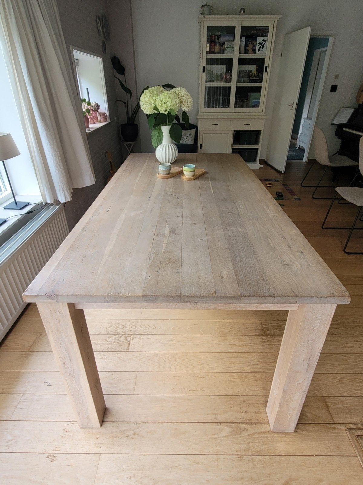 Eijerkamp eikenhouten eettafel 200x100 cm, Huis en Inrichting, Tafels | Eettafels, Gebruikt, 50 tot 100 cm, 200 cm of meer, Rechthoekig