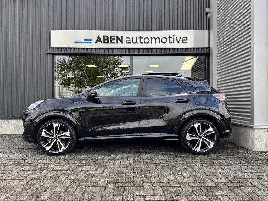 Ford Puma 1.0 EcoBoost Hybrid 125PK ST-Line X (PANO|19"|B&O|, Voorwielaandrijving, 125 pk, Zwart, Zwart