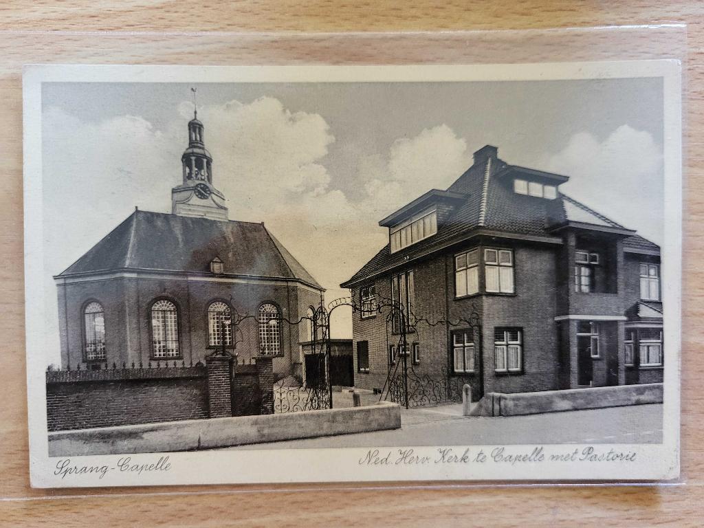 ansicht SPRANG Capelle ker en pastorie, Ophalen of Verzenden, Voor 1920, Noord-Brabant