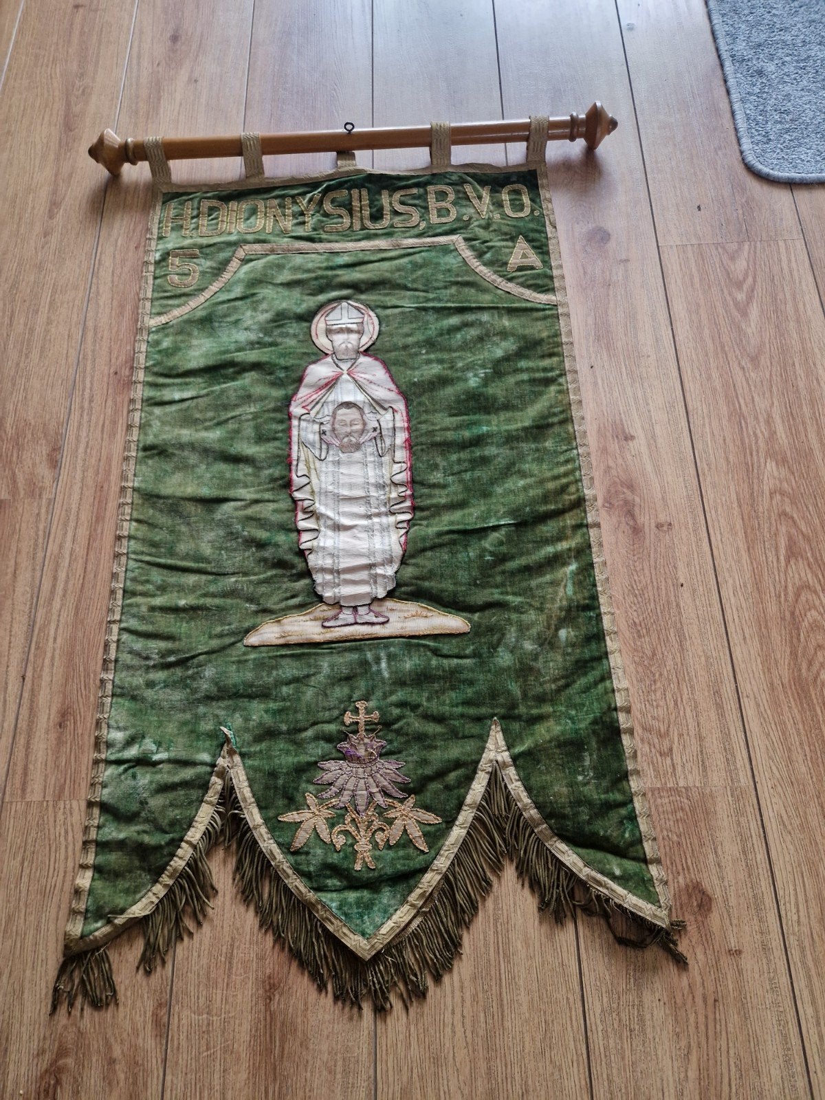 Antieke Katholieke Processievaandel (ca. 1890-1930), Ophalen of Verzenden
