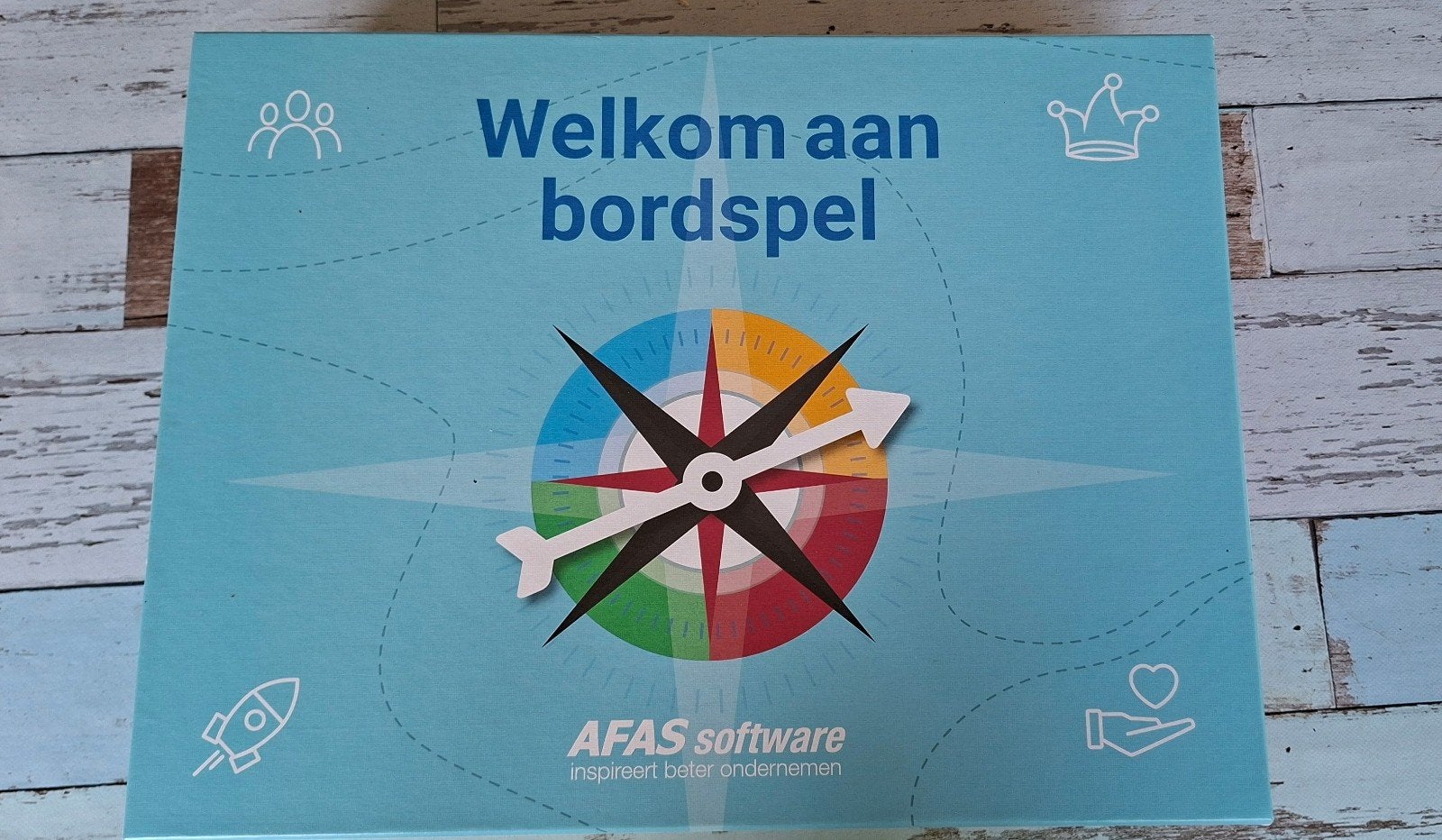 AFAS Software Welkom aan boordspel, Drie of vier spelers, Ophalen of Verzenden, Zo goed als nieuw, AFAS Software