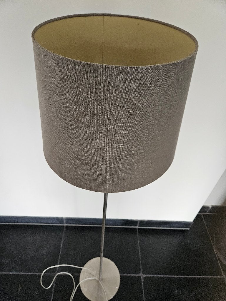 Stijlvolle vloerlamp met stoffen kap, Ophalen, Modern, Sfeervol, 100 tot 150 cm, Metaal