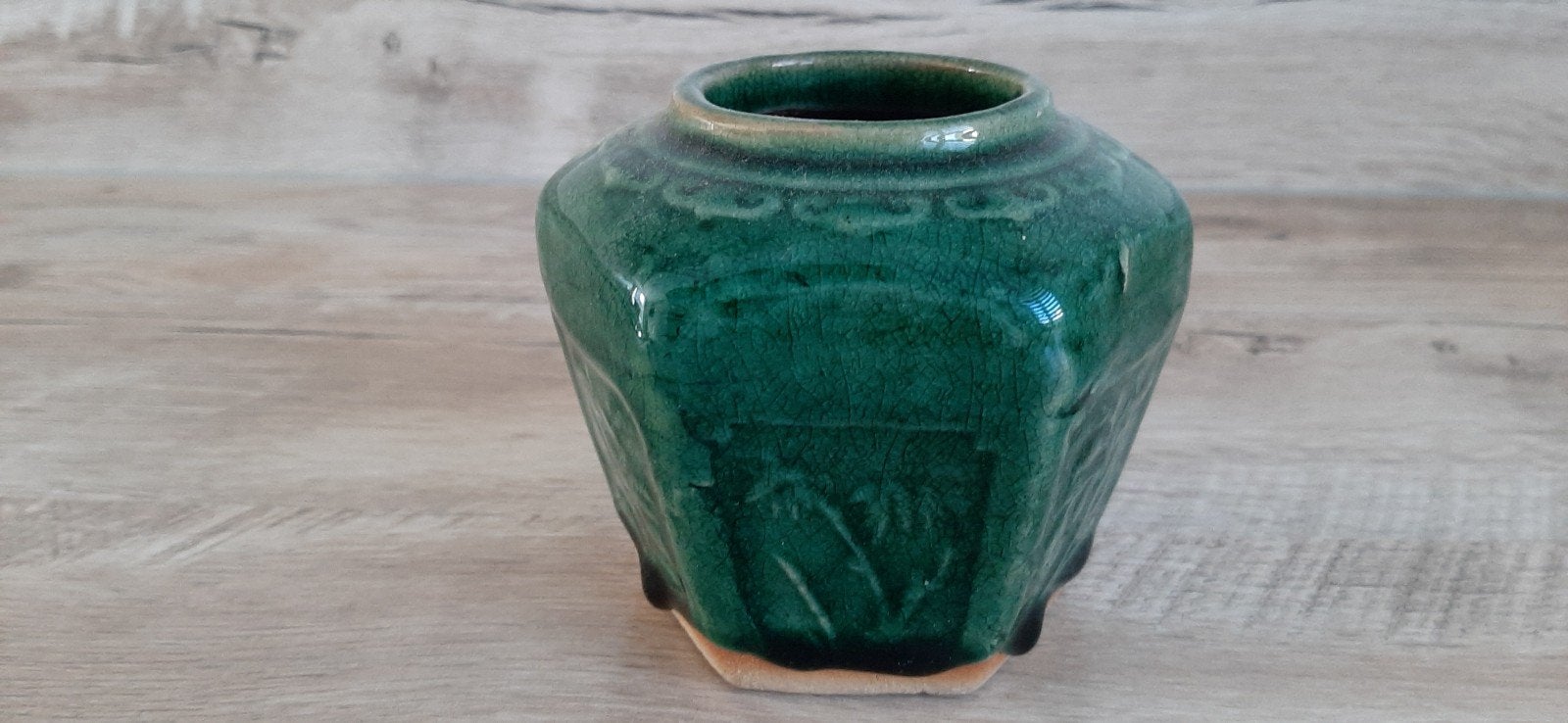 Chinese gemberpot, turquoise, Ophalen of Verzenden