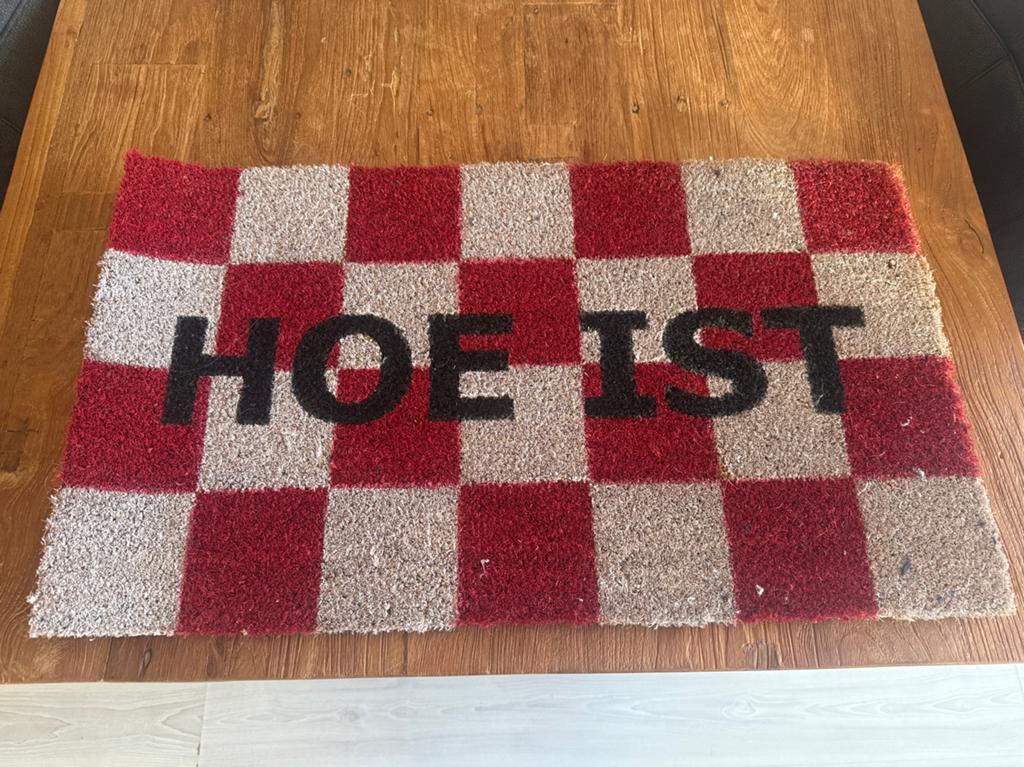 Schoonloopmat ‘Hoe Ist?”, Gebruikt, Schoonloopmat, Ophalen of Verzenden, Kokos