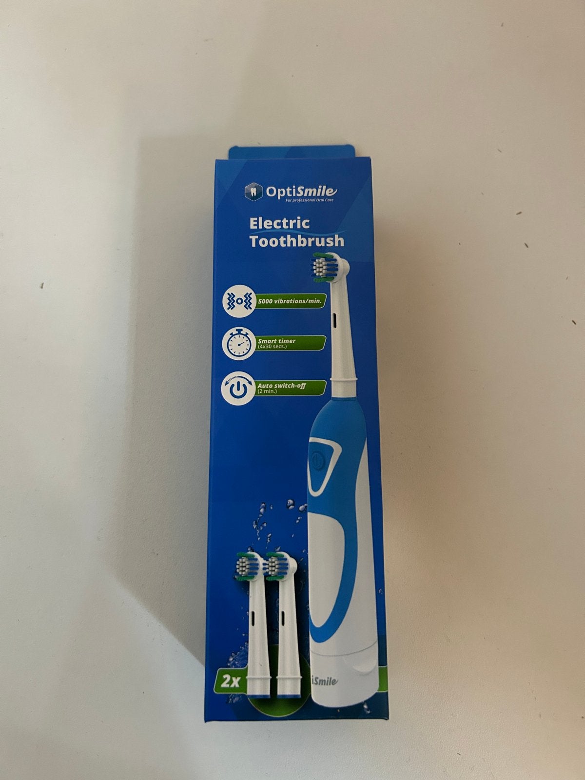 Partij OptiSmile Elektrische Tandenborstel met 2 Opzetborste, N, N, Nieuw, Ophalen of Verzenden