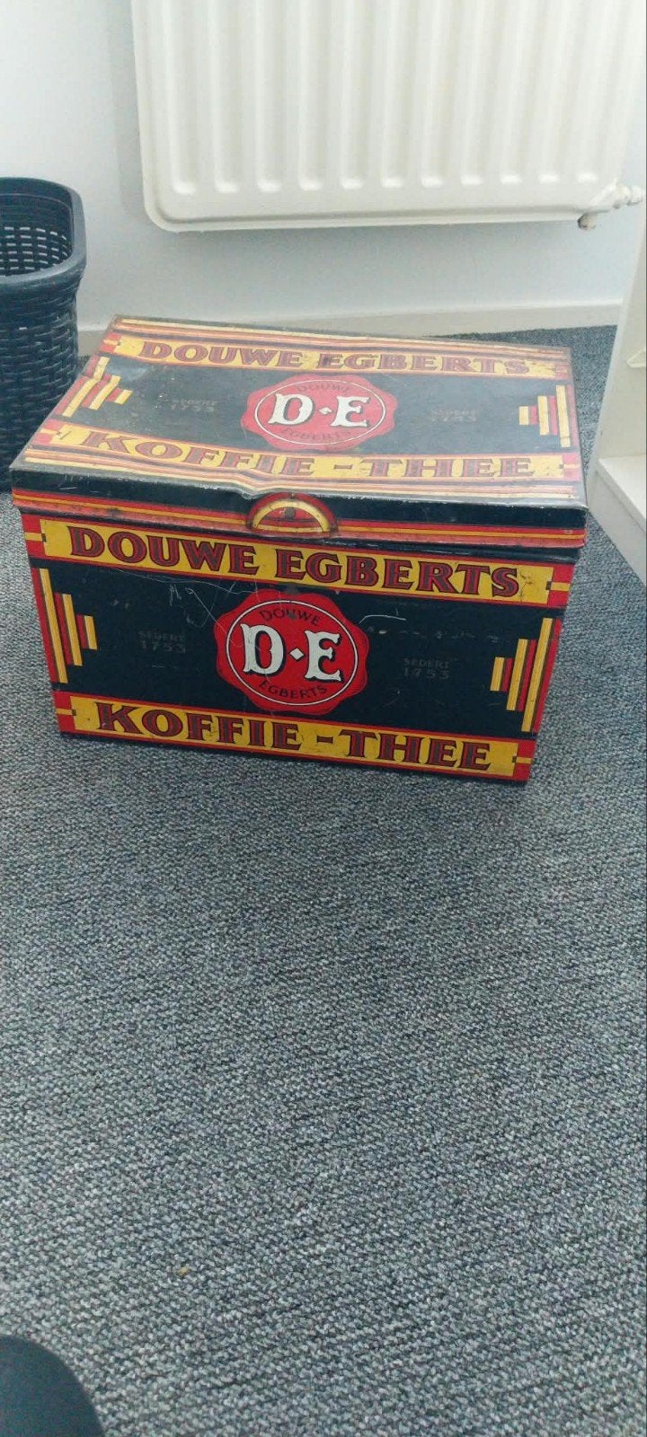 Vintage Douwe Egberts Koffie-Thee Blik, Ophalen of Verzenden