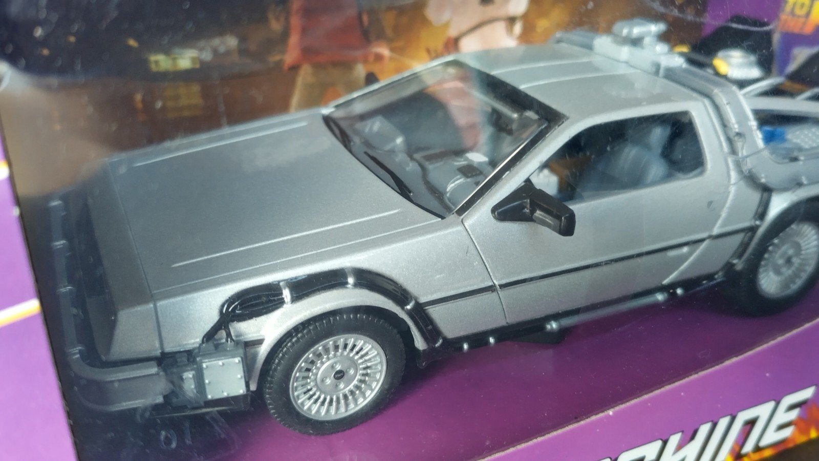 De Lorean DMC 12 Back to the Future Time  1:24 Welly Pol, Auto, Verzenden, Nieuw, M