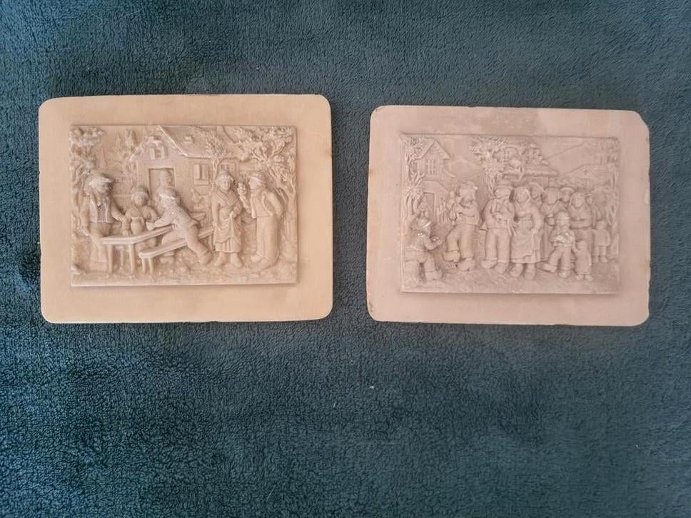 2 Franse oude Plaquetten - Bijeenkomst Clemont-Ferrand, Ophalen