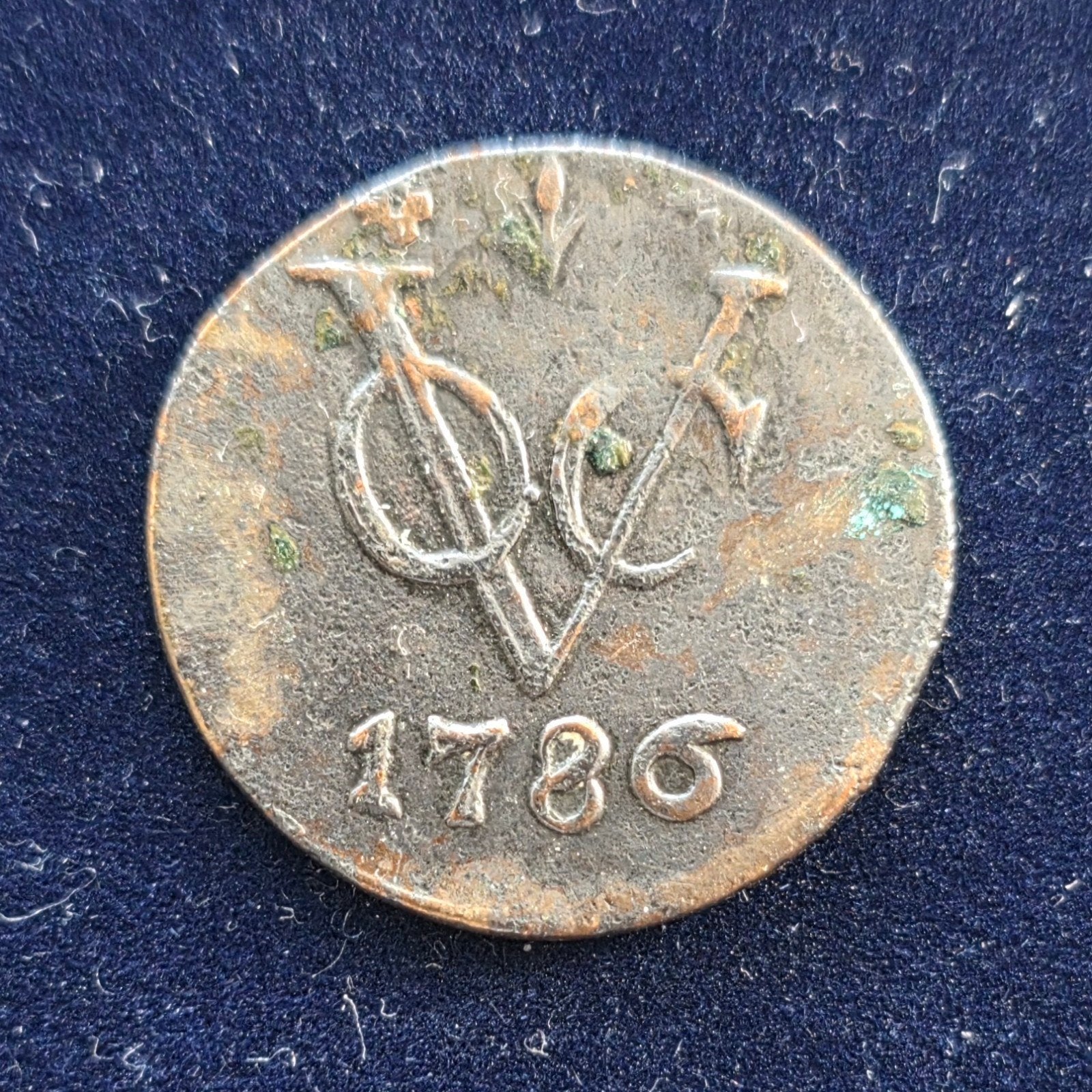 Prachtige VOC duit Gelderland 1786 (hoge kwaliteit), Postzegels en Munten, Verzenden, Vóór koninkrijk, Overige waardes, Losse munt