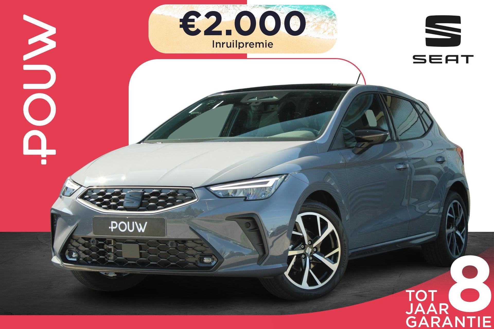 SEAT Ibiza 1.0 EcoTSI 95pk FR Business Connect | Panoramadak, Voorwielaandrijving, 12 maanden, Stof, 95 pk