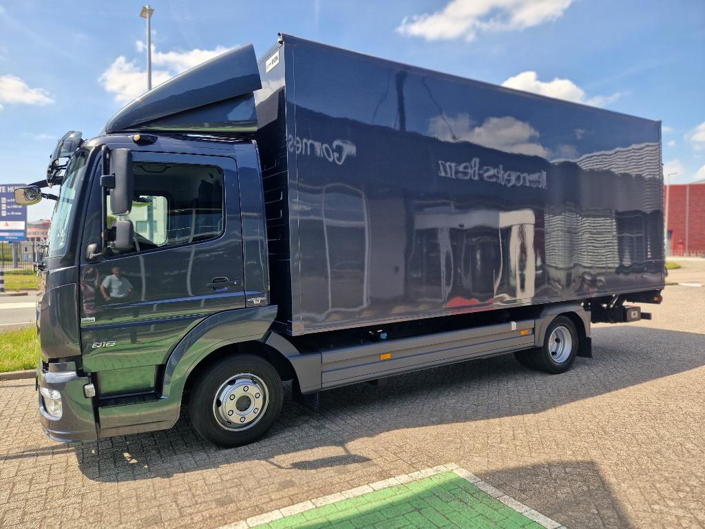 Mercedes Atego 816 bakwagen antraciet metallic, Auto's, Automaat, Euro 6, Overige kleuren, Stoelverwarming