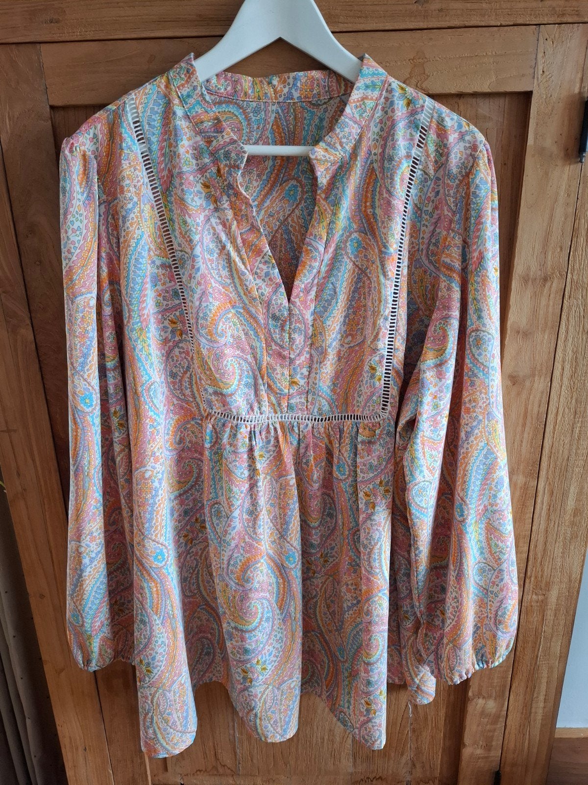 blouse maat 52, Kleding | Dames, Ophalen of Verzenden, Zo goed als nieuw, Maat 46/48 (XL) of groter, Blauw