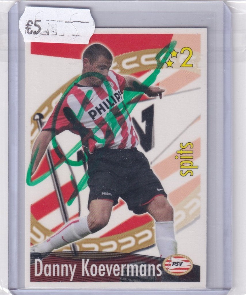All Stars Eredivisie 2008-09 Danny Koevermans PSV Autograph, Ophalen of Verzenden, Zo goed als nieuw, Plaatje
