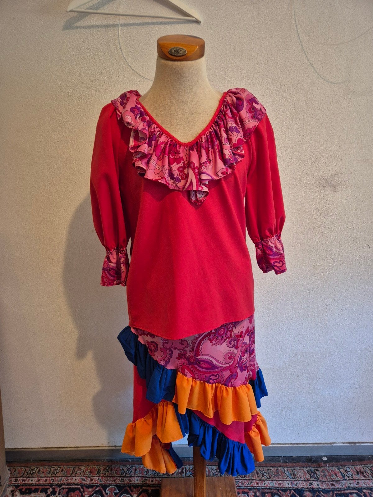 Partij van 10 handgemaakte Spaanse/Mexicaanse dansrokken, Kleding | Dames, Maat 38/40 (M), Overige typen, Meerkleurig, Ophalen of Verzenden