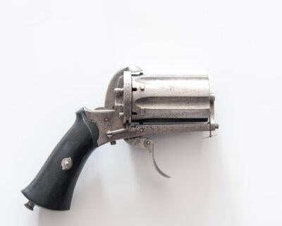 pistool Pepperbox Revolver 8 mm penvuur TertioFluctus, Verzamelen, Militaria | Algemeen, Landmacht, Nederland, Ophalen of Verzenden
