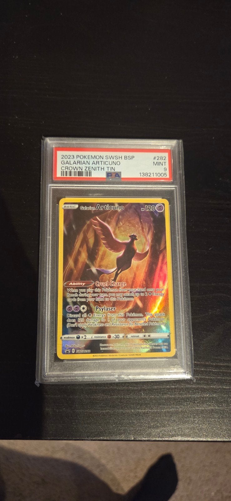 Galarian Articuno Pokemon Kaart, Ophalen of Verzenden, Zo goed als nieuw, Losse kaart