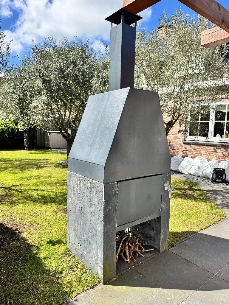 GRATIS open haard / tuinhaard, Tuin en Terras, Tuinhaarden, Ophalen, Gebruikt