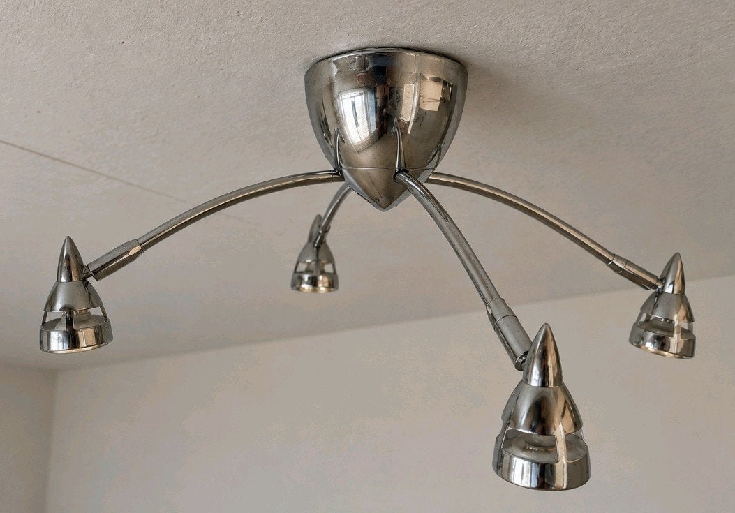 Vintage IKEA Aventurin hanglamp - Space age, Huis en Inrichting, Ophalen of Verzenden, Gebruikt, Metaal