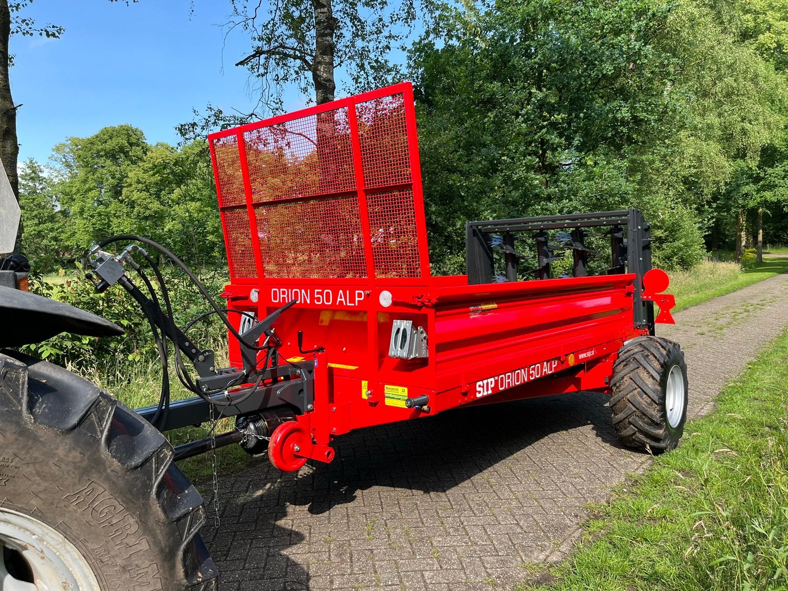 Sip Orion 50 ALP meststrooier, Ophalen, Gewasbescherming en Bemesting