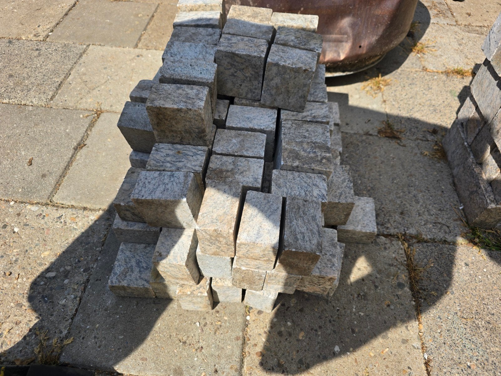 Mooie witte stappel stenen, Ophalen, Steen, Minder dan 30 cm, Vierkant