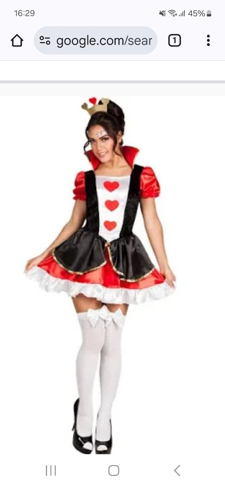 Hartenqueen Alice in wonderland carnaval, Ophalen of Verzenden, Zo goed als nieuw, Carnaval