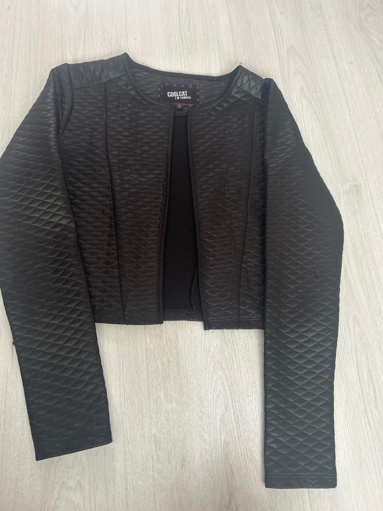Nette korte blazer Coolcat, maat 170-176 (valt als S), Ophalen of Verzenden, Gedragen, Maat 36 (S), Zwart