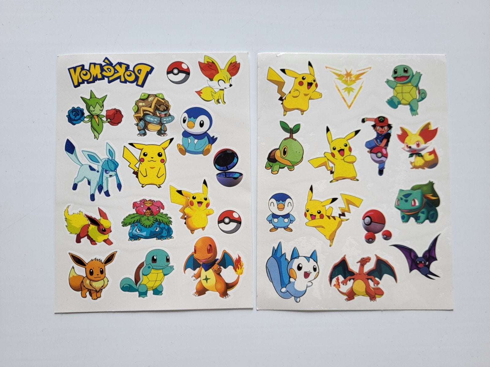 Pokemon tattoegaes - 2 vellen, Ophalen of Verzenden, Nieuw, Feestartikel, Overige