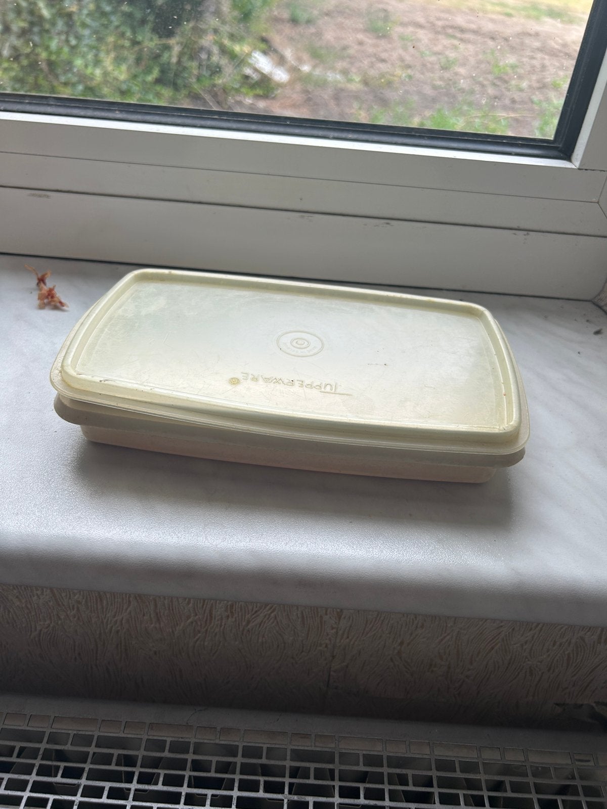 Tupperware platte bewaardoos met deksel, Ophalen of Verzenden, Gebruikt