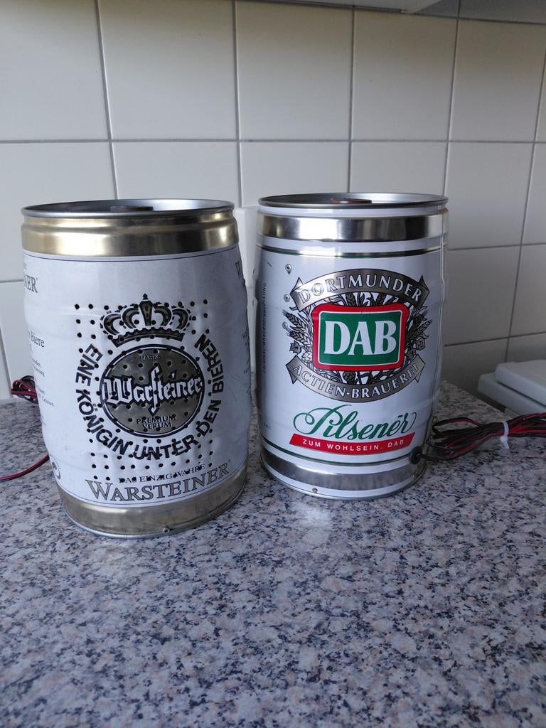 Speakers in biervat, Verzamelen, Biermerken, Ophalen, Zo goed als nieuw, Overige merken
