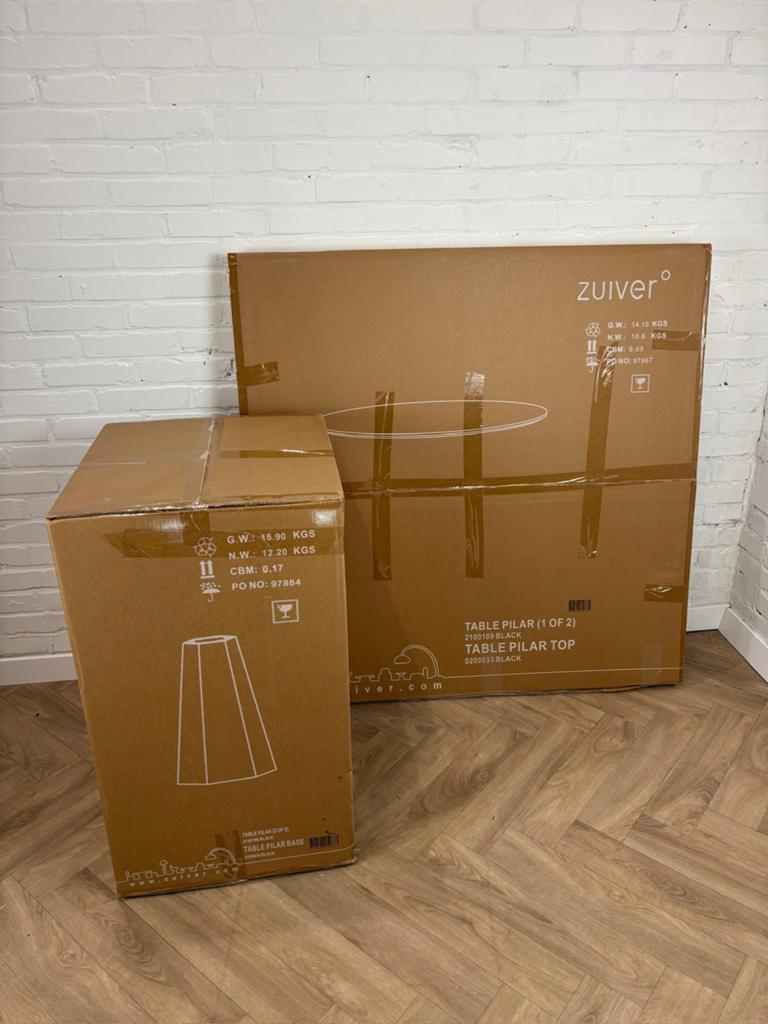 Zuiver Pilar Eettafel nieuw, Huis en Inrichting, Tafels | Eettafels, Nieuw, 50 tot 100 cm, 50 tot 100 cm, Vier personen, Rond