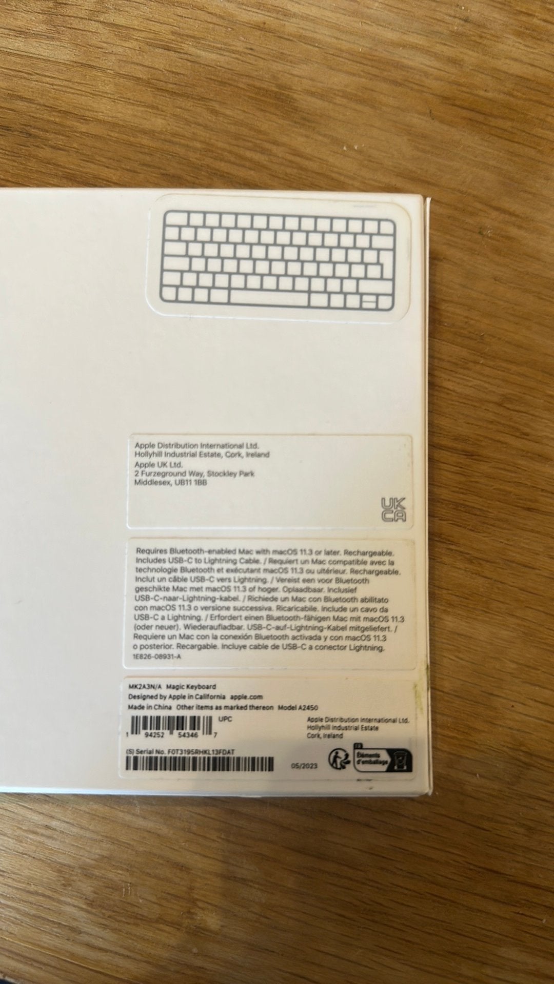 Apple Magic Keyboard - nieuw in box - A2450, Nieuw, Ophalen of Verzenden, Draadloos, Qwerty