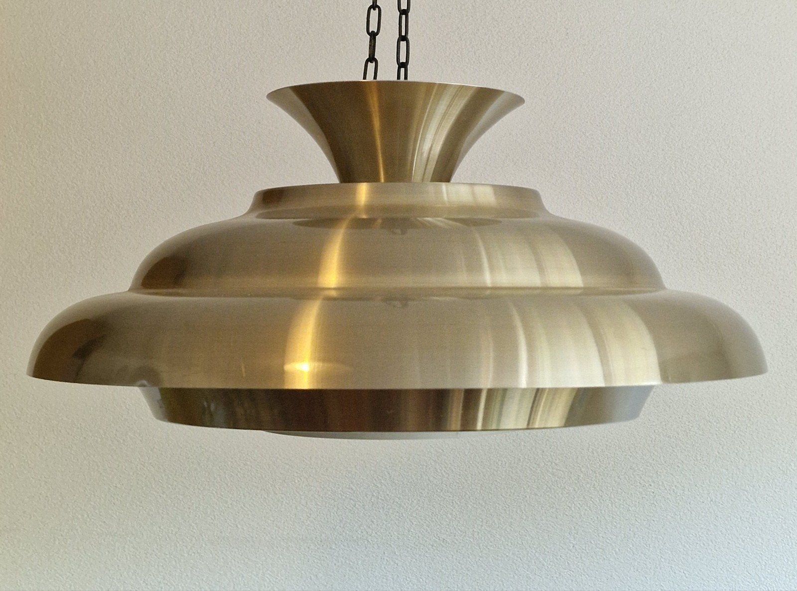 Vintage design Hollywood Regency schalen lamp Dijkstra 70's, Ophalen of Verzenden