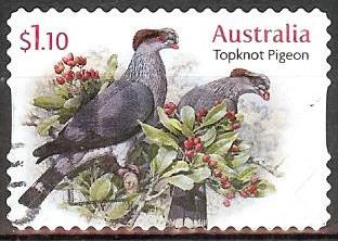 374 Australië Doves and Pigeons s/a raster, Verzenden, Gestempeld