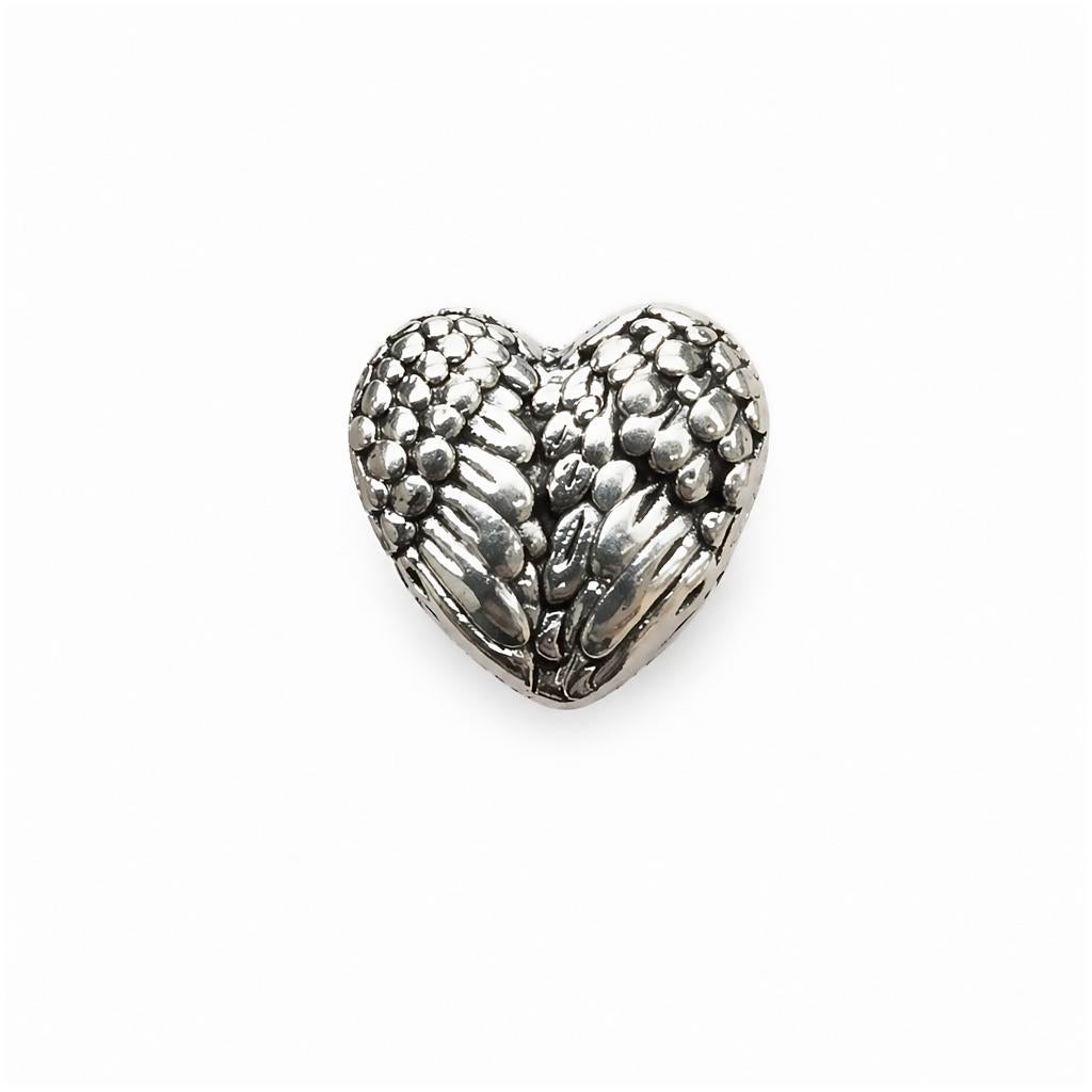 Bedeltje Engelen Hart voor Pandora Armband of Ketting, Ophalen of Verzenden, Zo goed als nieuw, Zilver, Overige merken