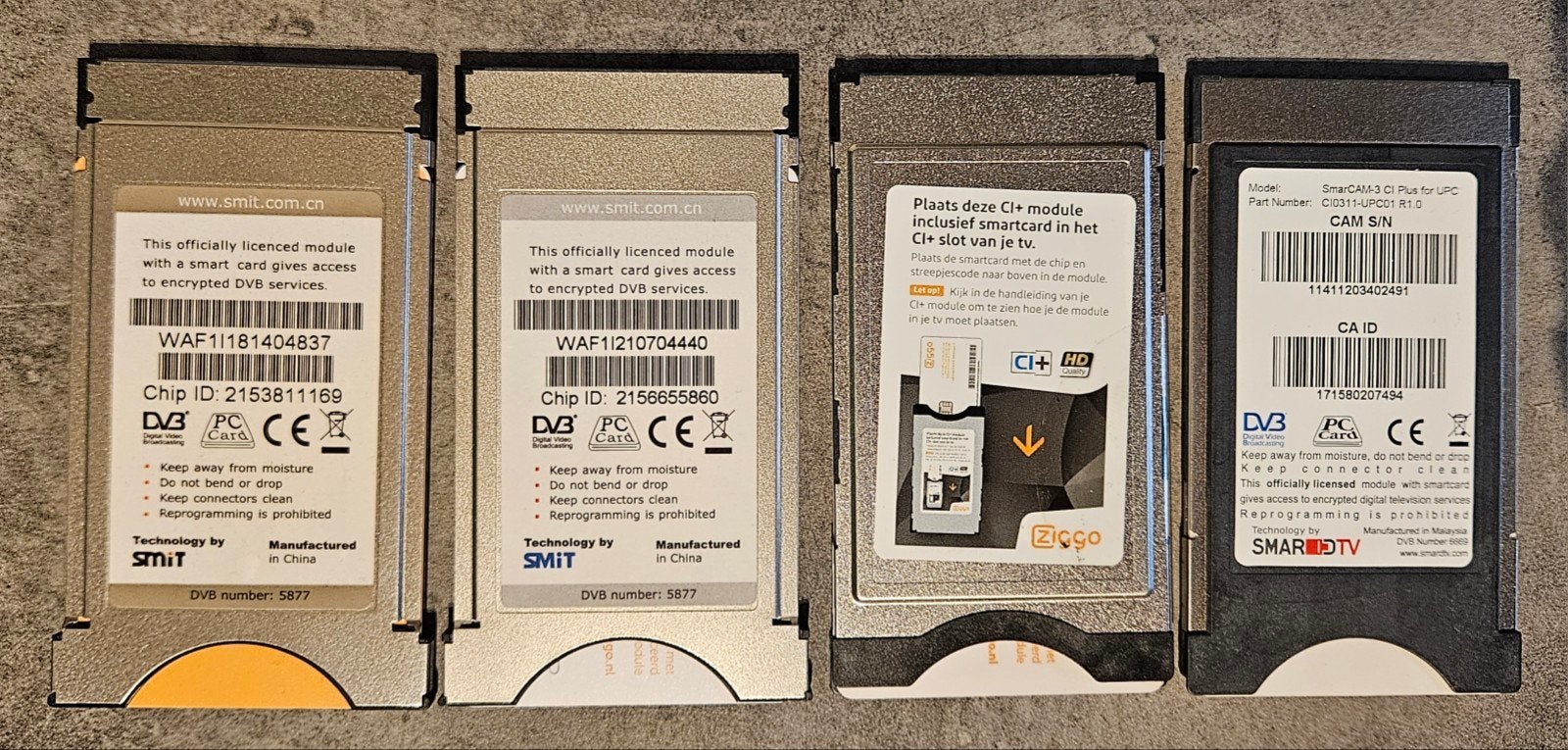 CI Modules voor Digitale TV (SMiT, Ziggo, SMARDTV), Ophalen of Verzenden, Gebruikt, Decoder
