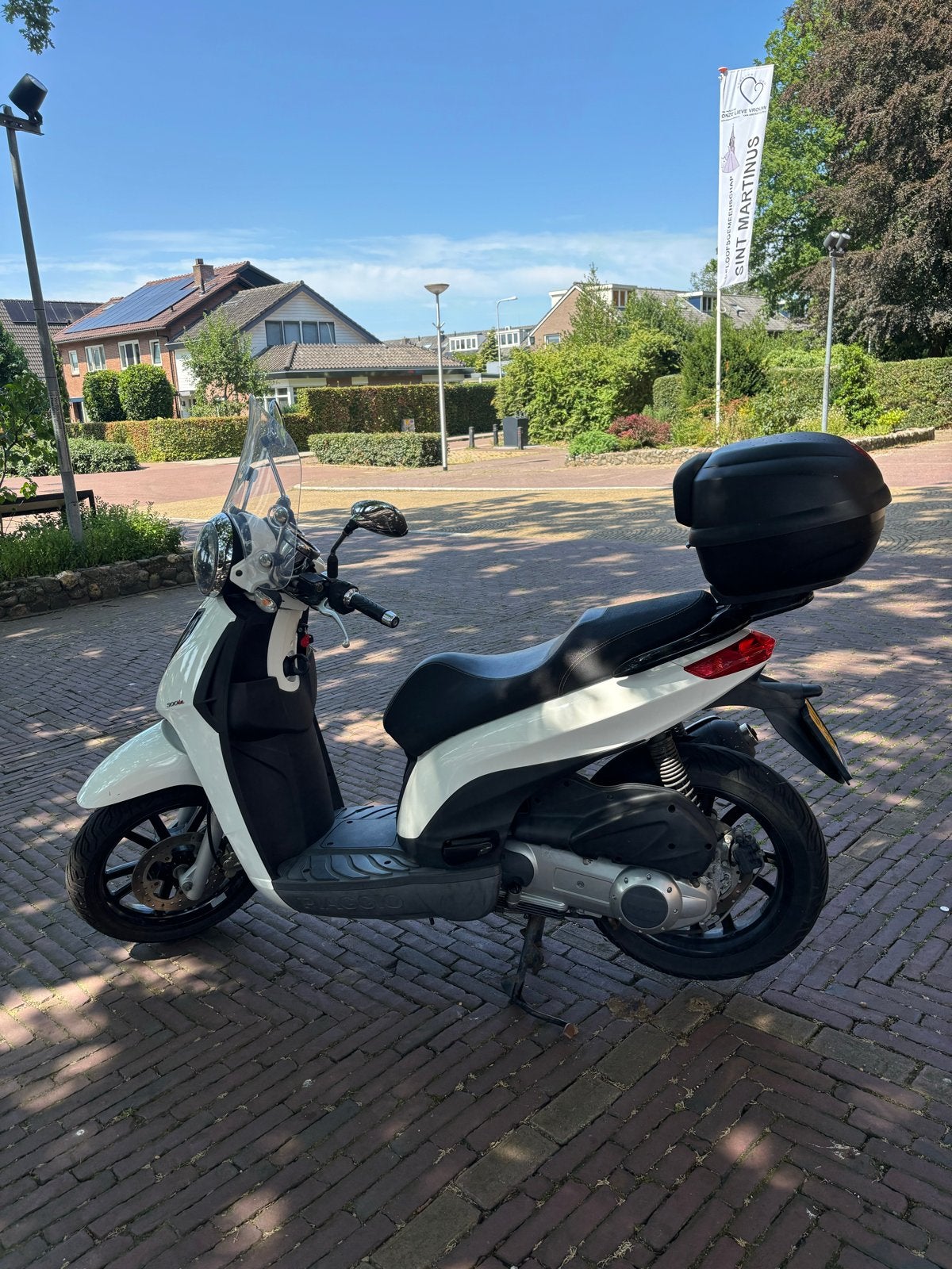 Motorscooter Piaggio Carnaby cruiser  300cc- Wit - Topkoffer, Ophalen, Gebruikt, Overige modellen, 300 cc