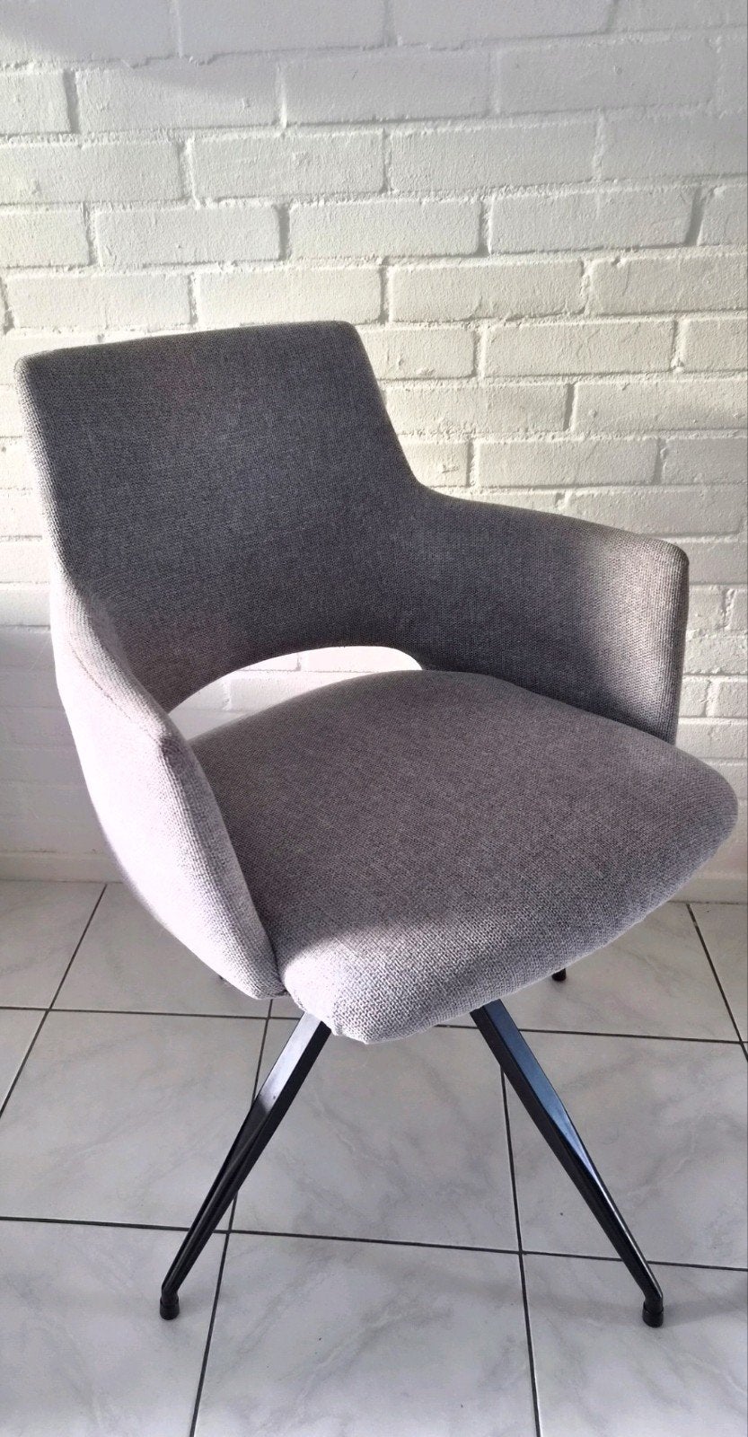 4 nette draaibare eetkamerstoelen lichtgrijze stof, Ophalen, Gebruikt, Vijf, Zes of meer stoelen, Stof