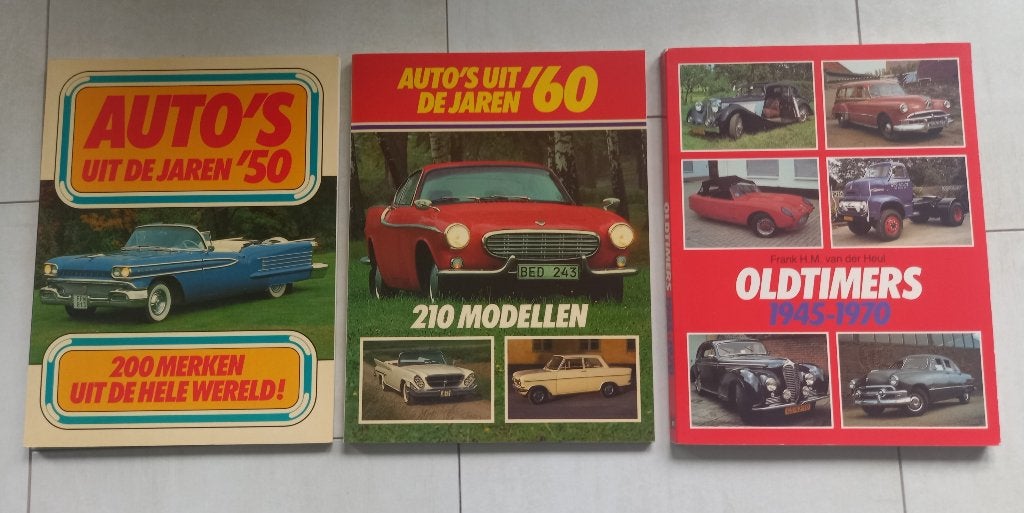 3 autoboeken 1945 - 1970, Ophalen of Verzenden, Gelezen, Overige merken