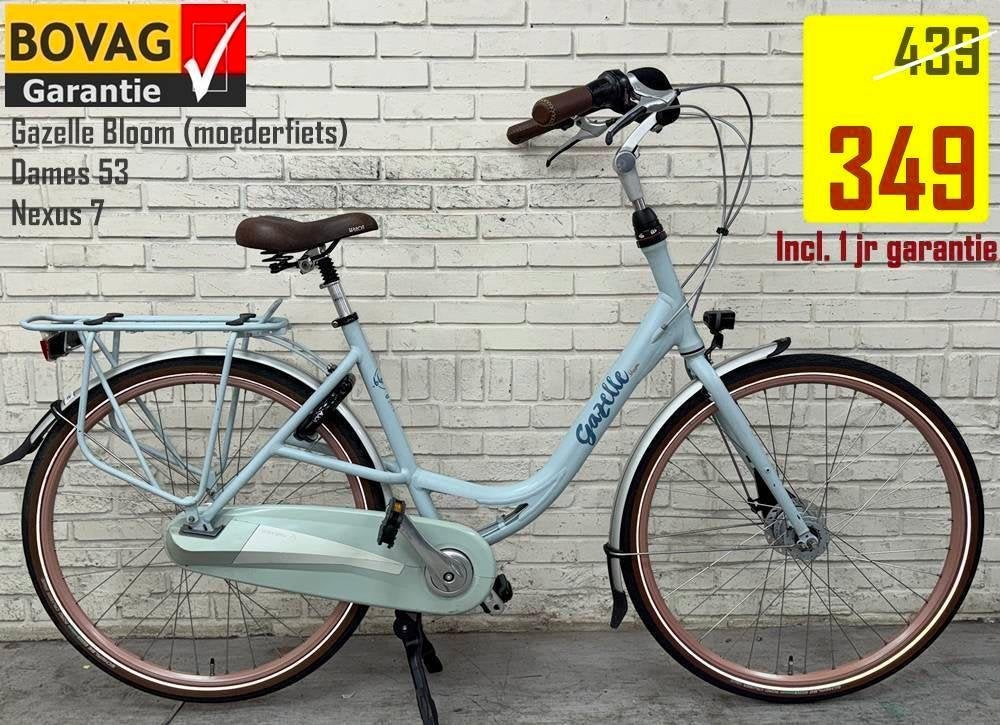 Zgan Gazelle Bloom moederfiets € 439 Nu € 349 (1jr Garantie), Fietsen en Brommers, Ophalen, Zo goed als nieuw, 0 zitjes, 50 tot 53 cm