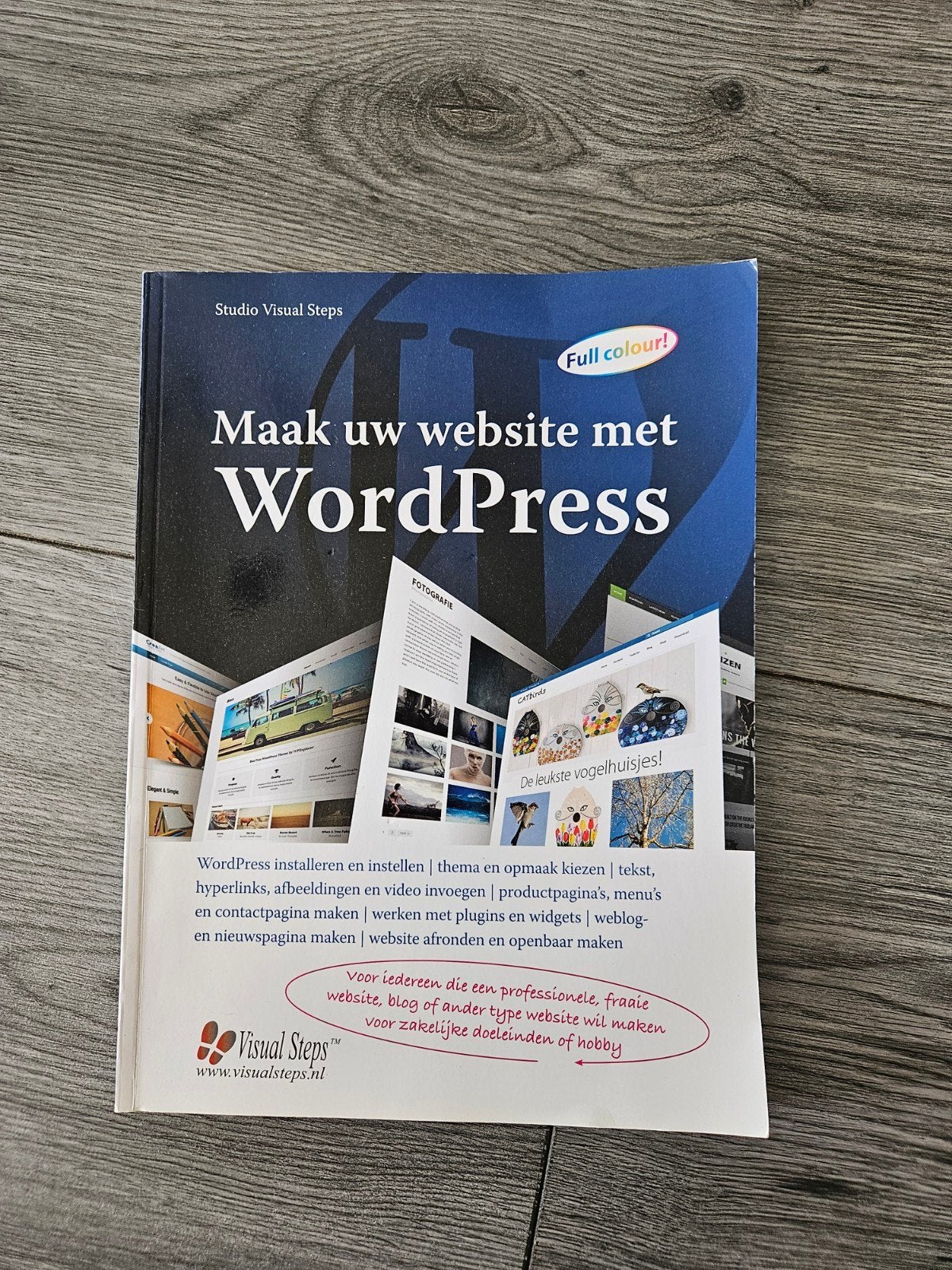 Maak uw website met wordpress, Boeken, Ophalen, Visual steps, Zo goed als nieuw, Internet of Webdesign