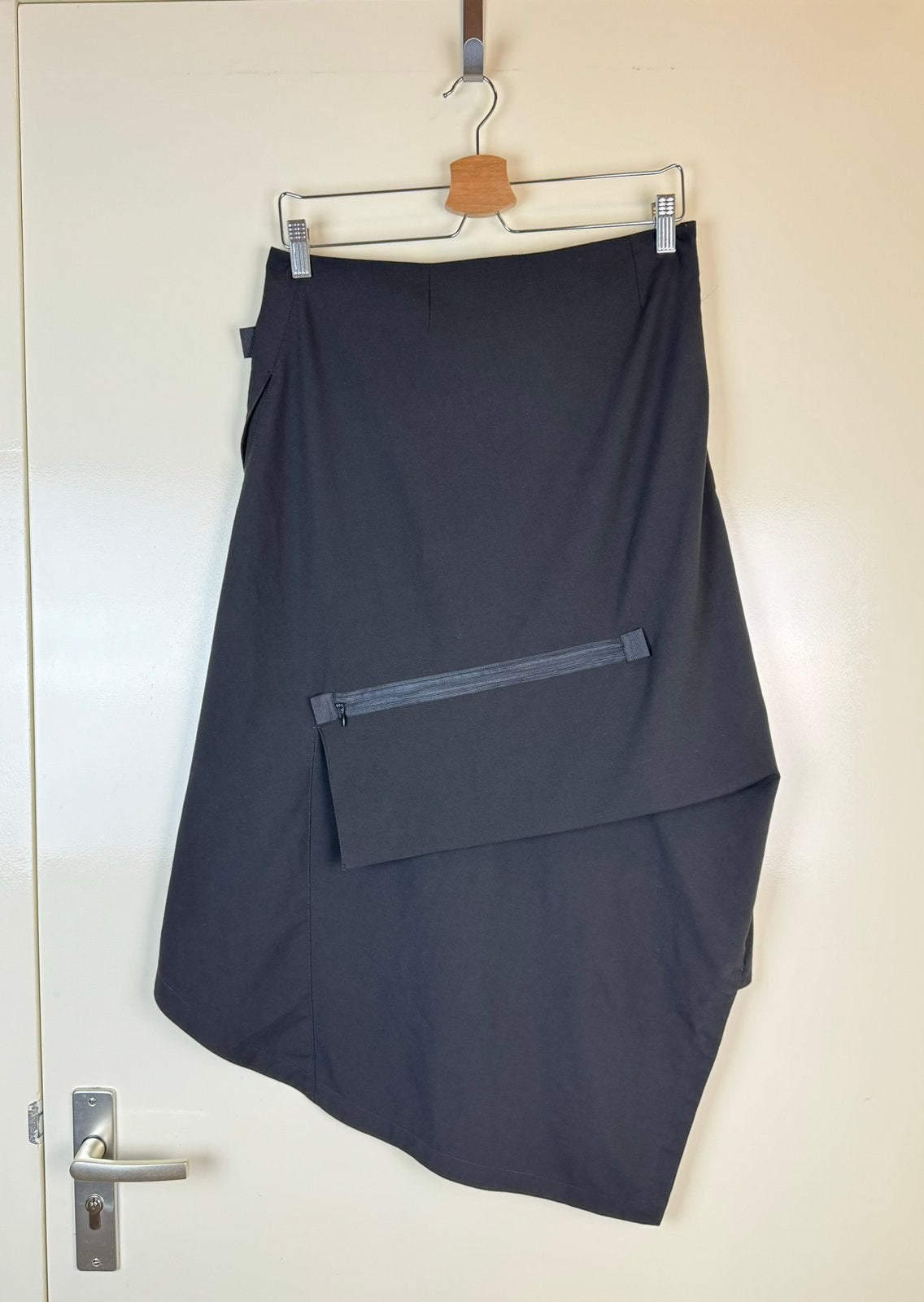 COP COPINE Avant Garde Vintage Gothic Midi Skirt Jupe Rok M, Maat 38/40 (M), Zwart, Ophalen of Verzenden, Zo goed als nieuw