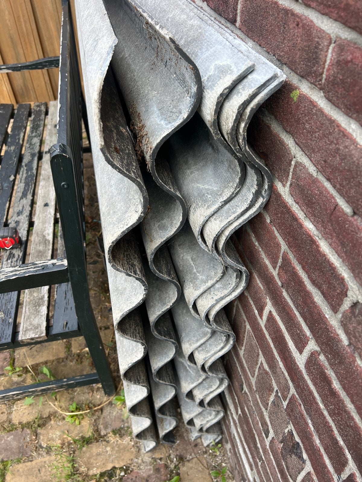Golfplaten - gratis 6 stuks, Ophalen, Overige materialen, Golfplaat, Grijs