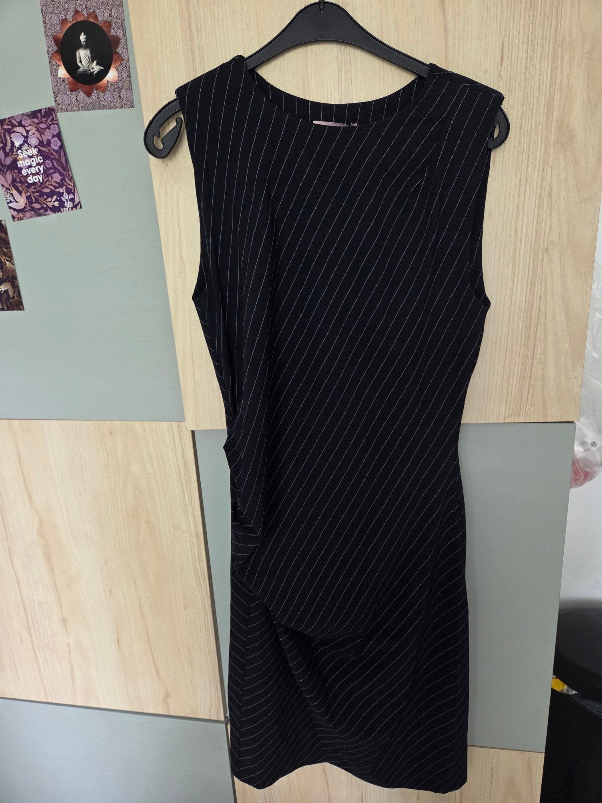 Studio Anneloes Charlie pinstripe jurk - Maat L, Studio Anneloes, Zwart, Maat 42/44 (L), Nieuw